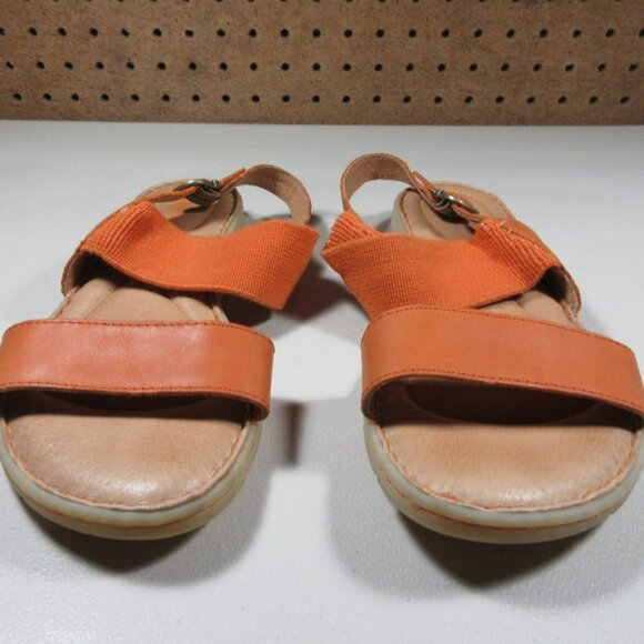 Born womens orange Tusayan flat slingback sandals 8 M - Picture 2 of 8